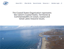 Tablet Screenshot of coastalstates.org